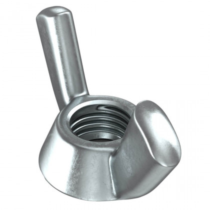 Nut DIN 315 M6 stainless steel A2-70, American form