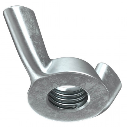 Nut DIN 315 M10 stainless steel A2-70, American form