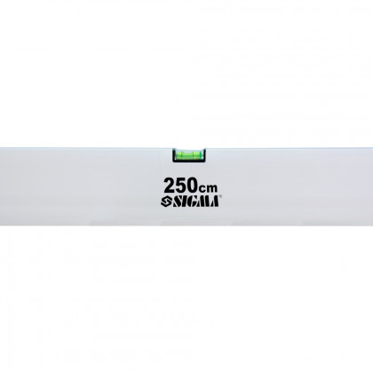 Правило-рівень 2 капсули, вертикальний та горизонтальний з ручками Profi 2500мм Sigma (3712251)