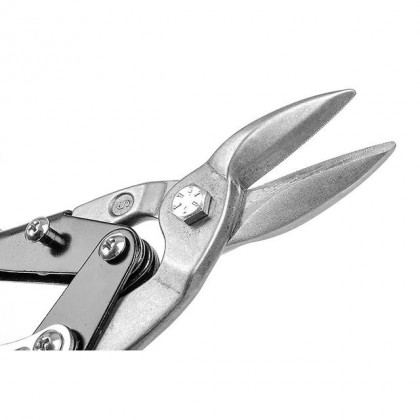 Ножиці з металу 250 мм прямі Cr-V Intertool HT-0180
