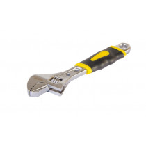 Ключ разводной 150 мм, 0 - 24 мм с двухкомпонентной ручкой, переставная губка МASTERTOOL 76-0421