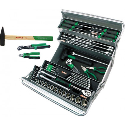 Набір інструментів у ящику TopTul (5 секцій) 63 од. GCAZ0039