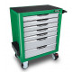 Візок з інструментом для автосервісу TopTul (Pro-Plus) 7 секцій 261ед. зелена GE-26117