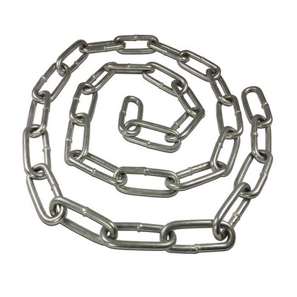 Long link chain DIN 763 4 mm galvanized