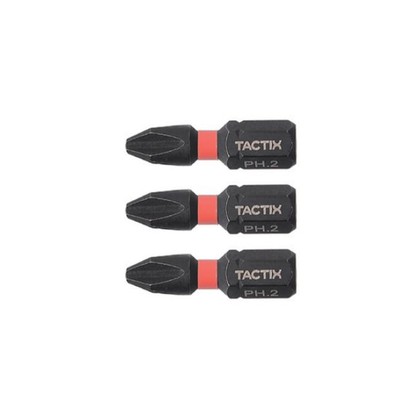 Бита ударная PH2 25мм (3шт) Tactix