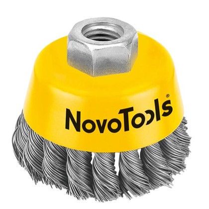 Диск чашка джгутова 65 M14x2 сталь NovoTools NTWB6514ST