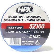 HPX Изолента ПВХ/52100/19*20м синяя IL1920