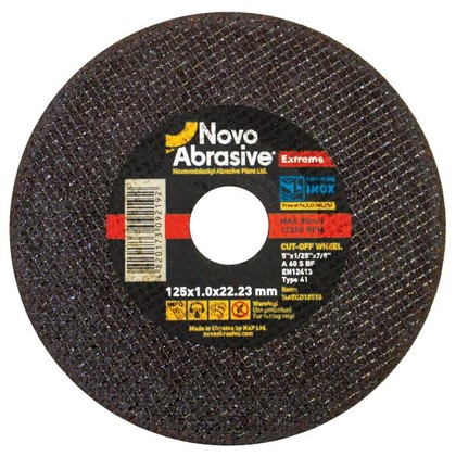 Отрезной круг по металлу125x1.0 NovoAbrasive