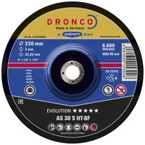 Диск по чуг./цвет.мет.125x3.0х22.2 Dronco