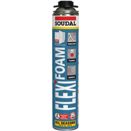 Піна монт. еластич.FLEXIFOAM SOUDAL 750мл піст.